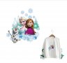 Елза Анна Олаф Замръзналото Кралство frozen щампа термо апликация картинка за дреха блуза чанта, снимка 6