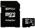Карта памет Silicon Power Elite 32GB Micro SDHC, UHS-I, SD Adapter | SP032G, снимка 1 - Карти памет - 44819477