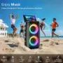Преносима Bluetooth караоке колонка T-08 с два микрофона, снимка 2