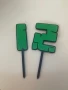 Топер за торта “Happy Birthday” + цифри в Minecraft стил, снимка 2