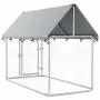 vidaXL Дворна клетка за кучета с покрив, 200x100x150 см, снимка 8
