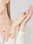 Van Cleef & Arpels VCA Rose Gold Red Carnelian Sweet Heart Дамска Гривна, снимка 3