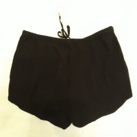 Къс H&M черен панталон биопамук с регулируемо престягане на кръста, двустранни джобове, снимка 12 - Къси панталони и бермуди - 37476541