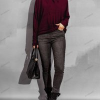 Дамска свободна кадифена блуза с дълги ръкави и широко деколте, 5цвята - 023 , снимка 3 - Блузи с дълъг ръкав и пуловери - 42814828