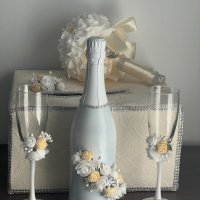Сватбени чаши, снимка 4 - Сватбени аксесоари - 44272354
