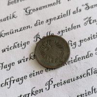 Райх монета - Германия - 1 пфениг | 1875г.; серия B, снимка 2 - Нумизматика и бонистика - 29085384