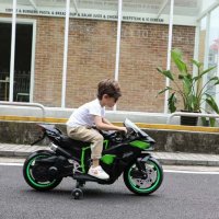 Акумулаторен МОТОР Ninja Duo 12V меки гуми с Кожена седалка, снимка 18 - Детски велосипеди, триколки и коли - 34368484