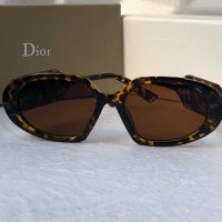 Dior 2023 дамски слънчеви 2 цвята черни кафяви, снимка 9 - Слънчеви и диоптрични очила - 40539077