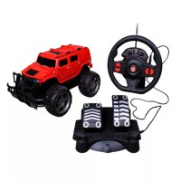 Детски радиоуправляем джип с волан и педали, снимка 2 - Коли, камиони, мотори, писти - 42853555