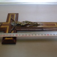 Дървен кръст- разпятие., снимка 5 - Антикварни и старинни предмети - 42526092