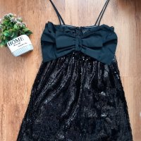 ZARA# черна с пайети# НОВА# вечерна рокля# размер XS, снимка 2 - Рокли - 42290496