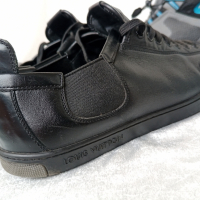 Limited Edition КАТО НОВИ LOUIS VUITTON® ORIGINAL LV TRAINER BLACK LEATHER SNEAKER 40 - 41, снимка 15 - Ежедневни обувки - 44572285