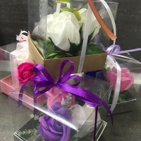 Кутия със сапунени рози , снимка 7 - Подаръци за жени - 35544592