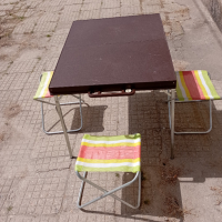 туристическа маса с 4 броя стола, снимка 3 - Къмпинг мебели - 36561185