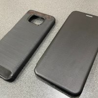 Xiaomi Pocophone , Xiaomi Poco X3  тефтер и силикон Carbon, снимка 3 - Калъфи, кейсове - 31394842