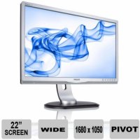 Монитор Philips 220P4LPYES 22-Inch LED поставка с регулиране/Перфектни , снимка 12 - Монитори - 32031726