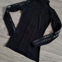 Черна дамска блуза MISS MOI с дантела, снимка 5 - Блузи с дълъг ръкав и пуловери - 38813017