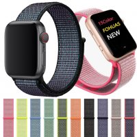 Текстилна каишка велкро Apple Watch 2/3/4/5/6/7/SE 38/40/41/42/44/45, снимка 1 - Аксесоари за Apple - 37720391