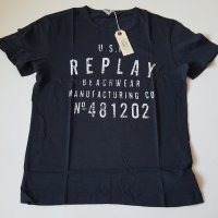 Нови и оригинални тениски Replay размери L и XXL, снимка 1 - Тениски - 30770382