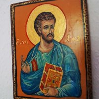 Икона на св евангелист Лука, снимка 3 - Икони - 33982395
