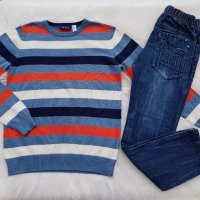 Детски дънки и пуловер 10-12 години, снимка 2 - Детски панталони и дънки - 39470506