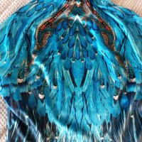 Дизайнерска рокля Ангелски пера, снимка 1 - Рокли - 40615646
