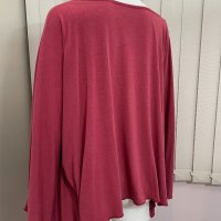 Официална широка блуза в червено, снимка 2 - Блузи с дълъг ръкав и пуловери - 35274685
