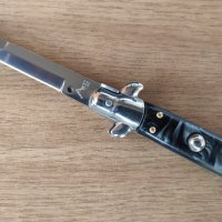 Автоматичен сгъваем  нож АКC Italy / Stiletto / - 9 инча, снимка 8 - Ножове - 39794519