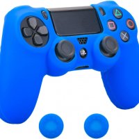 PS4 Силиконов бъмпер за DUALSHOCK®4 контролер в син цвят, снимка 1 - PlayStation конзоли - 30888271