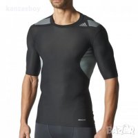 adidas Tech-Fit PowerWeb Compression Top - страхотна мъжка тениска КАТО НОВА, снимка 1 - Тениски - 38025379