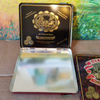 Четири метални цигарени кутийки за колекции, снимка 1 - Колекции - 44922449
