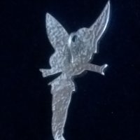 💎 Уникална сребърна висулка феичка 💎, снимка 4 - Колиета, медальони, синджири - 35094895