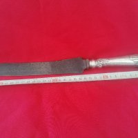Антикварен сребърен нож , снимка 5 - Колекции - 36659290