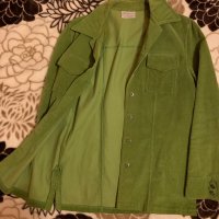 Зелена риза тип яке, снимка 2 - Ризи - 31155346