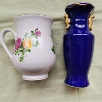 Порцеланови чаша и ваза, снимка 7 - Вази - 37696848