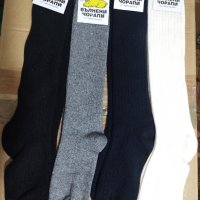 Вълнени плетени чорапи 3/4 до коляното от овча вълна, снимка 3 - Други - 38354685