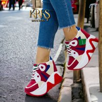 Стилни дамски обувки на платформа , снимка 6 - Маратонки - 42929712