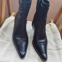 Дамски елегантни обувки на висок ток от естествена кожа 36 номер, снимка 6 - Дамски боти - 37894866