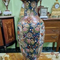 Страхотна голяма антикварна китайска порцеланова ваза Satsuma , снимка 5 - Декорация за дома - 44506401