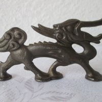 стара отварачка дракон метал фигура пластика, снимка 4 - Статуетки - 29125920