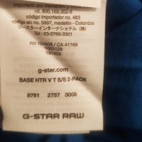  Нови тениски 2 броя пакет G star Raw T-shirt double pack, V-Neck, снимка 4 - Тениски - 44244754