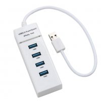 4 порта USB HUB 3.0-USB Адаптер-USB Разклонител-зарядно , снимка 3 - Лаптоп аксесоари - 29721371