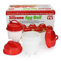 Варене на яйца без черупка – Silicone Egg Boil - 6 броя, снимка 1 - Съдове за готвене - 44687611