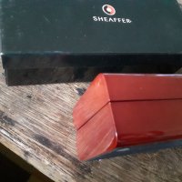 химикалка Шефер Германия, позлатена, Sheaffer Valor в луксозна дървена кутия, снимка 5 - Ученически пособия, канцеларски материали - 31892157