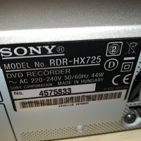 sony rdr-hx725 hdd/dvd recorder, снимка 18 - Плейъри, домашно кино, прожектори - 29121644
