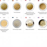Сет 2 евро монети (възпоменателни) 2021/ 2 Euro Coin, снимка 2 - Нумизматика и бонистика - 33607836