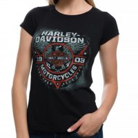 Нова дамска тениска с дигитален печат MOTOR HARLEY DAVIDSON, мотори, снимка 11 - Тениски - 29964854