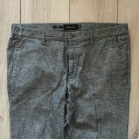 НОВИ оригинални сиви Slim Fit панталон MASSIMO DUTTI размер 44 ; US-34, снимка 4 - Панталони - 42444874