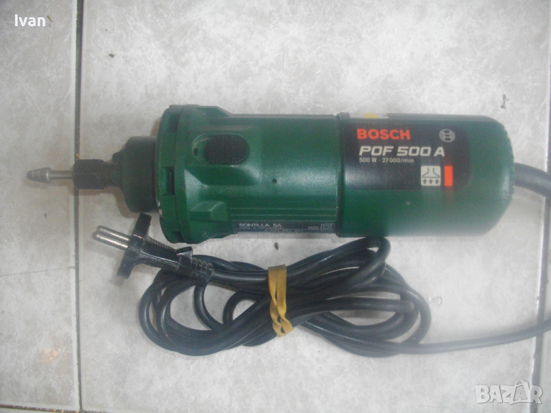 Швейцарски Оригинален Прав Шлайф Бош-550 Вата-От Старото Качество-BOSCH PDF500A-ОТЛИЧЕН-27000 об/мин, снимка 1