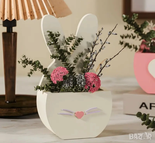 Молд кашпа зайче 2 части, снимка 1